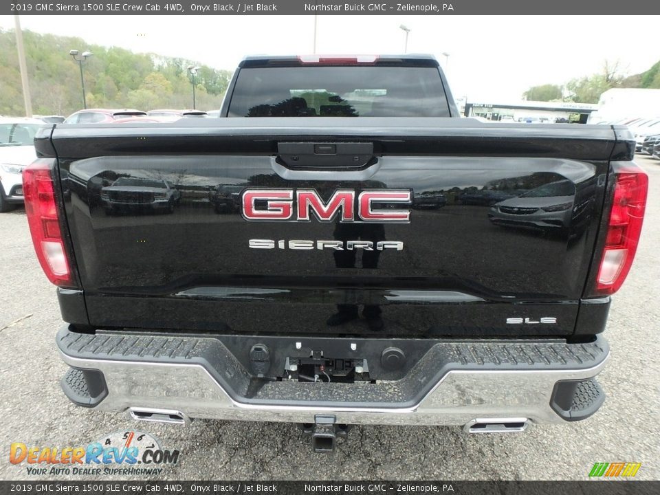 2019 GMC Sierra 1500 SLE Crew Cab 4WD Onyx Black / Jet Black Photo #6