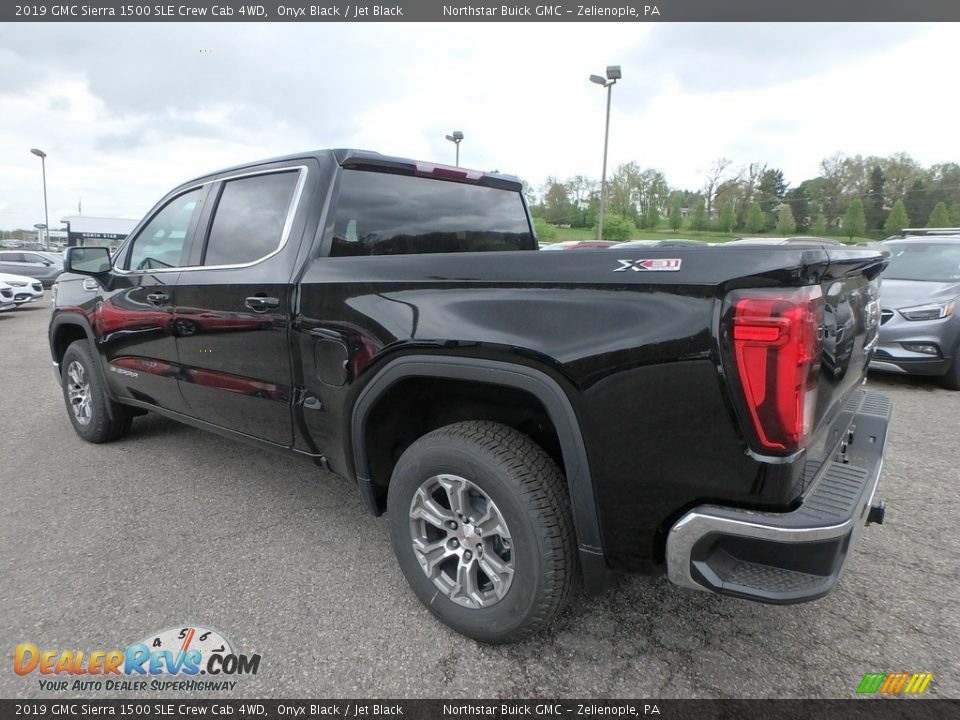 2019 GMC Sierra 1500 SLE Crew Cab 4WD Onyx Black / Jet Black Photo #7