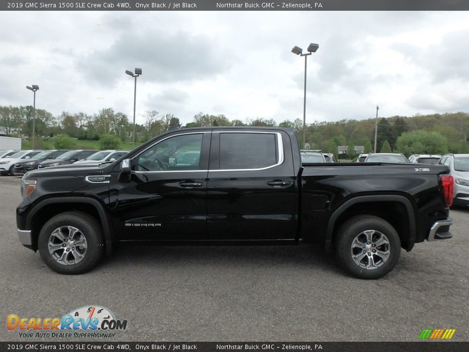 Onyx Black 2019 GMC Sierra 1500 SLE Crew Cab 4WD Photo #8