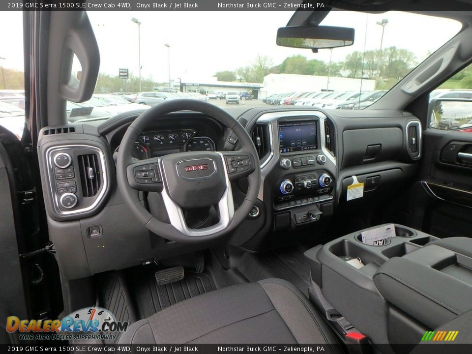 Jet Black Interior - 2019 GMC Sierra 1500 SLE Crew Cab 4WD Photo #12