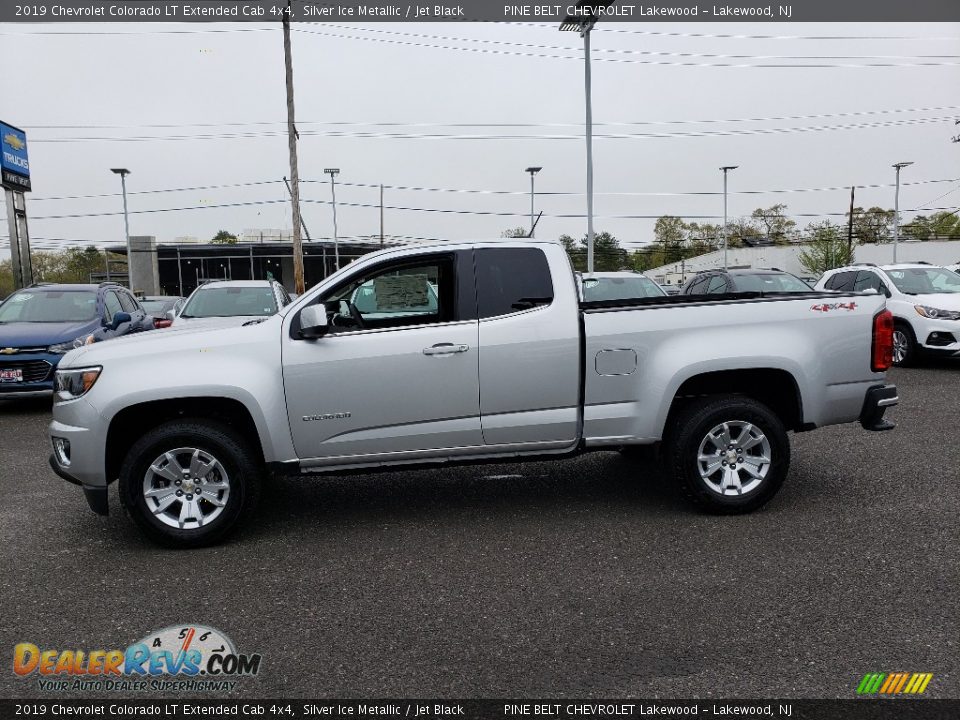 2019 Chevrolet Colorado LT Extended Cab 4x4 Silver Ice Metallic / Jet Black Photo #3