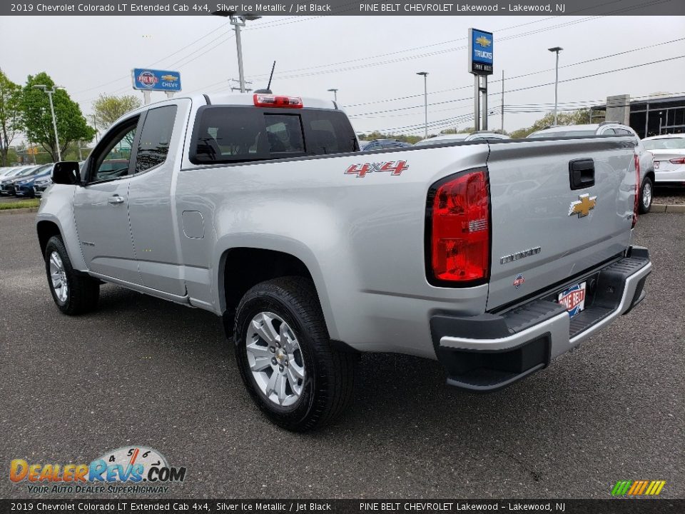 2019 Chevrolet Colorado LT Extended Cab 4x4 Silver Ice Metallic / Jet Black Photo #4