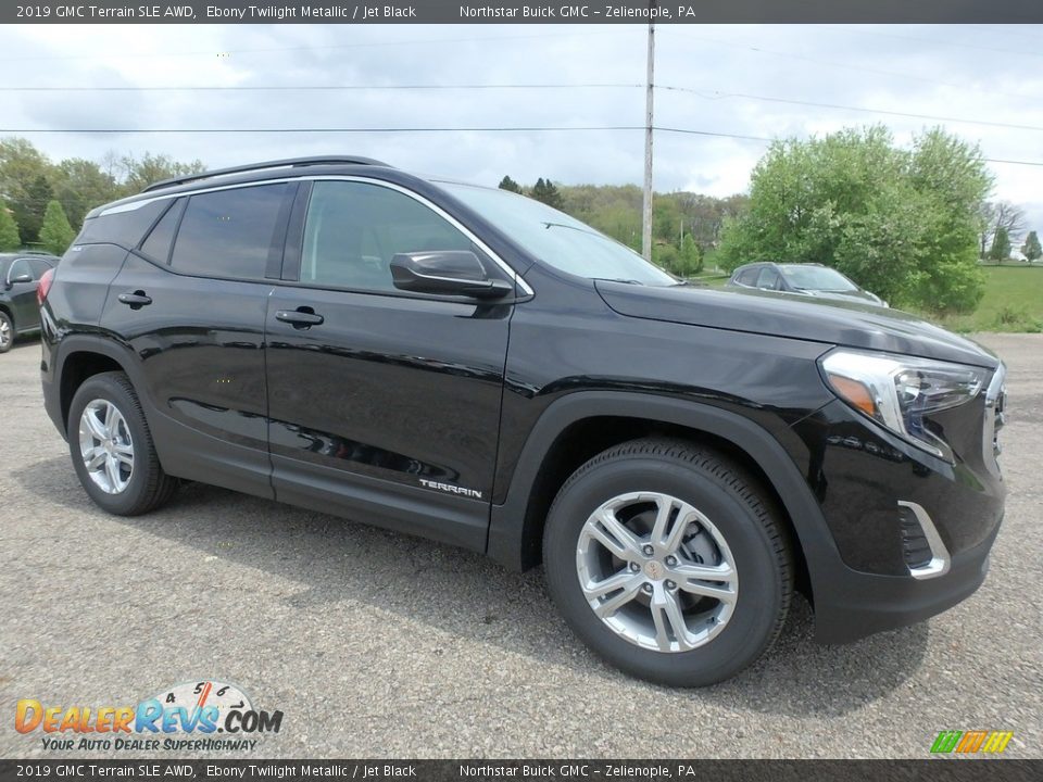 2019 GMC Terrain SLE AWD Ebony Twilight Metallic / Jet Black Photo #3