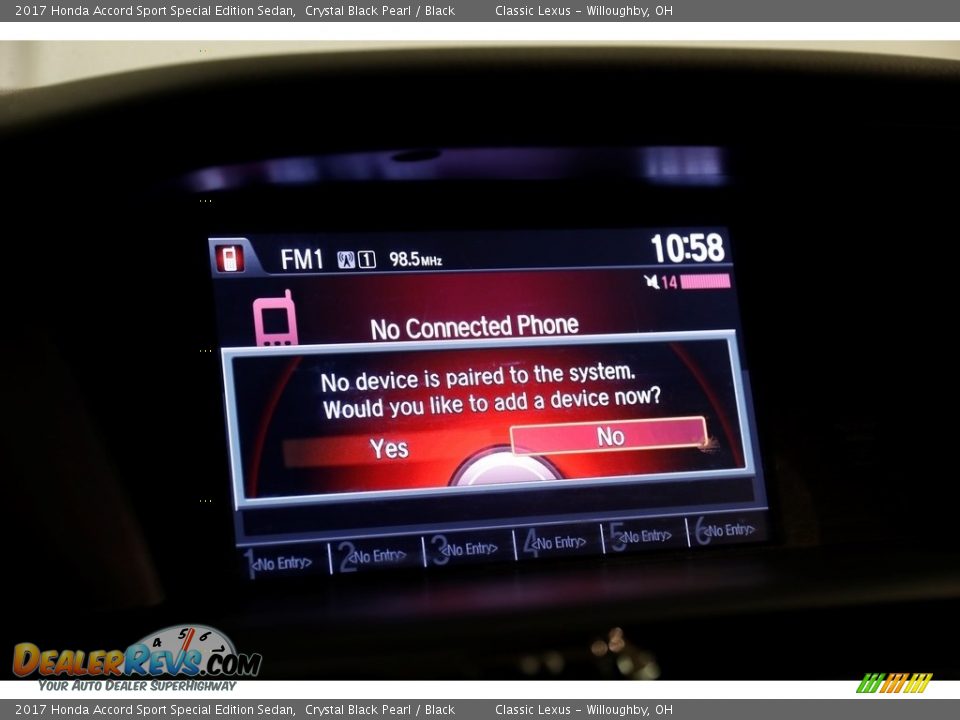 2017 Honda Accord Sport Special Edition Sedan Crystal Black Pearl / Black Photo #12
