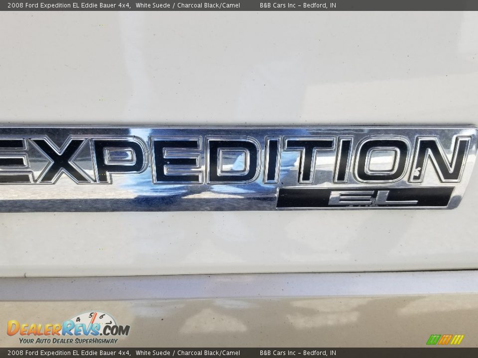 2008 Ford Expedition EL Eddie Bauer 4x4 White Suede / Charcoal Black/Camel Photo #8