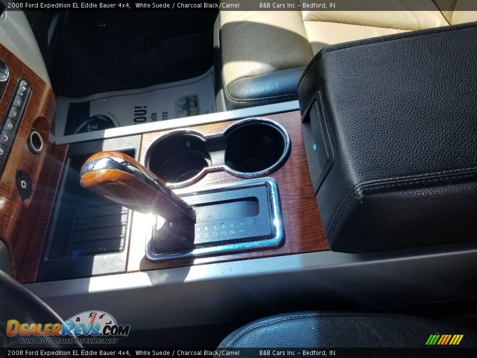 2008 Ford Expedition EL Eddie Bauer 4x4 White Suede / Charcoal Black/Camel Photo #13