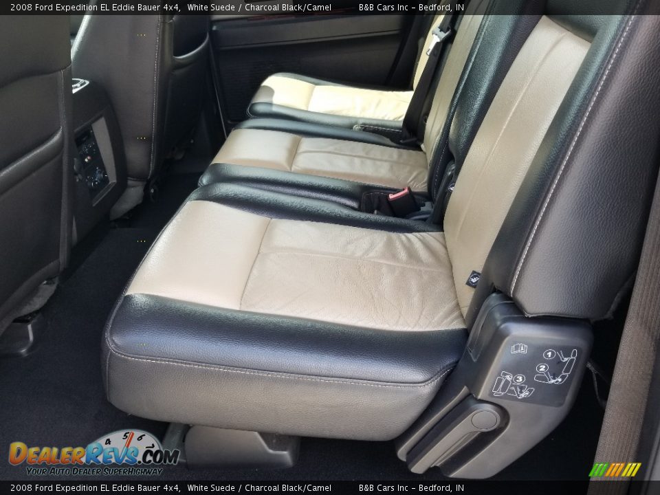 2008 Ford Expedition EL Eddie Bauer 4x4 White Suede / Charcoal Black/Camel Photo #14