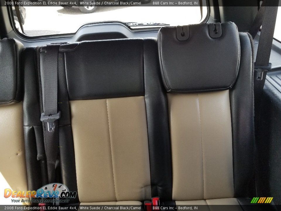 2008 Ford Expedition EL Eddie Bauer 4x4 White Suede / Charcoal Black/Camel Photo #15