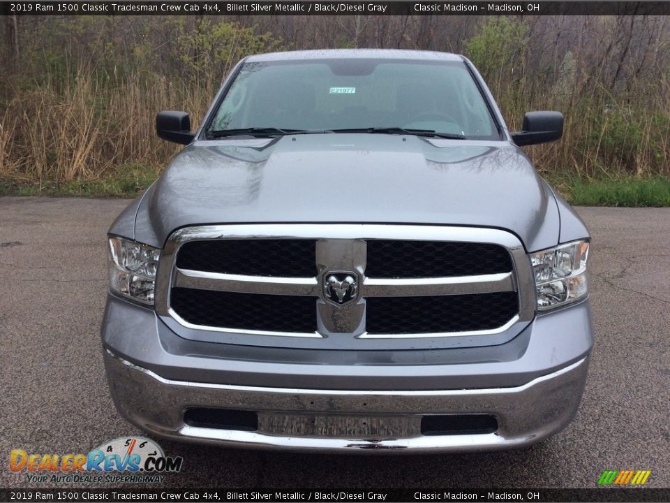 2019 Ram 1500 Classic Tradesman Crew Cab 4x4 Billett Silver Metallic / Black/Diesel Gray Photo #6