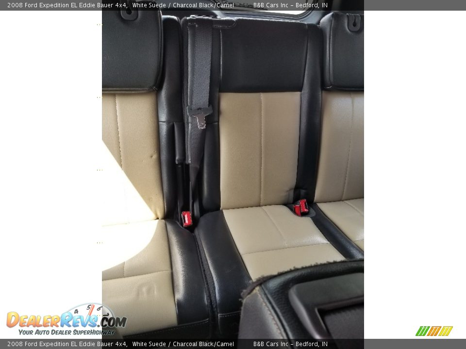 2008 Ford Expedition EL Eddie Bauer 4x4 White Suede / Charcoal Black/Camel Photo #19