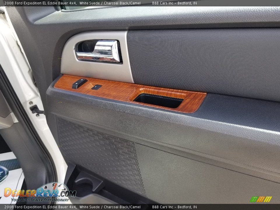 2008 Ford Expedition EL Eddie Bauer 4x4 White Suede / Charcoal Black/Camel Photo #21
