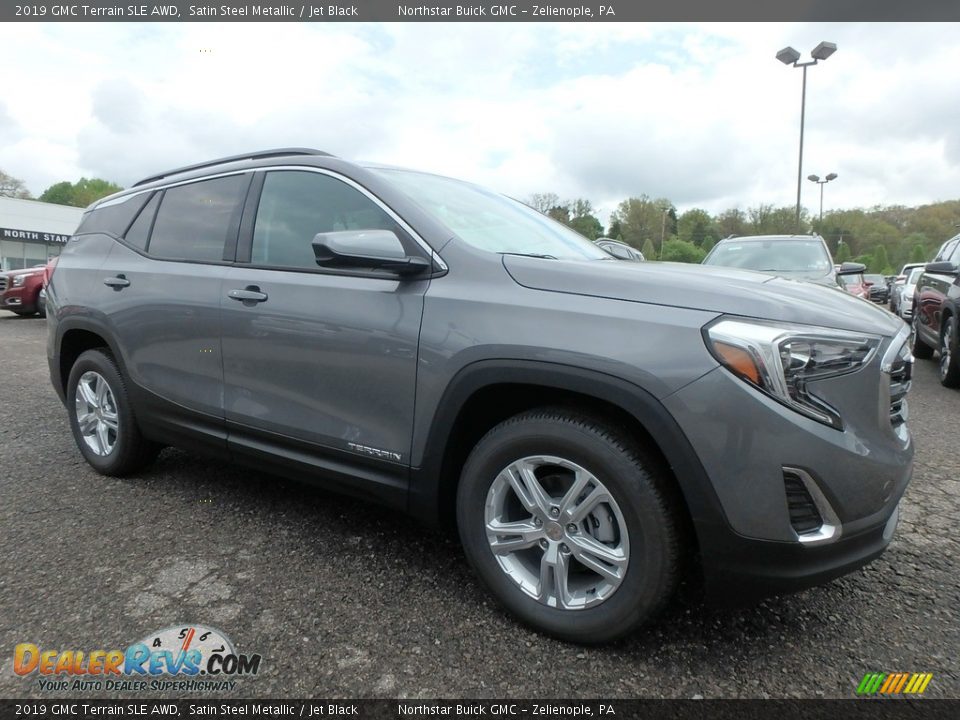 2019 GMC Terrain SLE AWD Satin Steel Metallic / Jet Black Photo #3