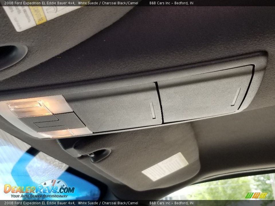 2008 Ford Expedition EL Eddie Bauer 4x4 White Suede / Charcoal Black/Camel Photo #30