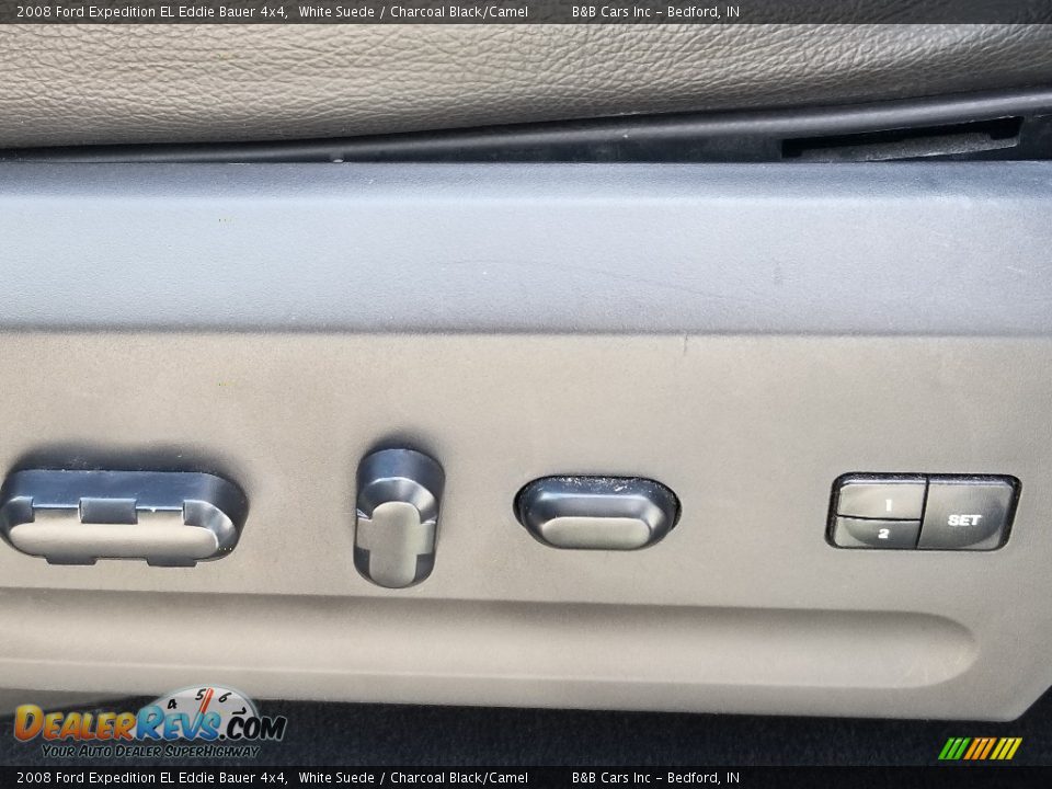 2008 Ford Expedition EL Eddie Bauer 4x4 White Suede / Charcoal Black/Camel Photo #31