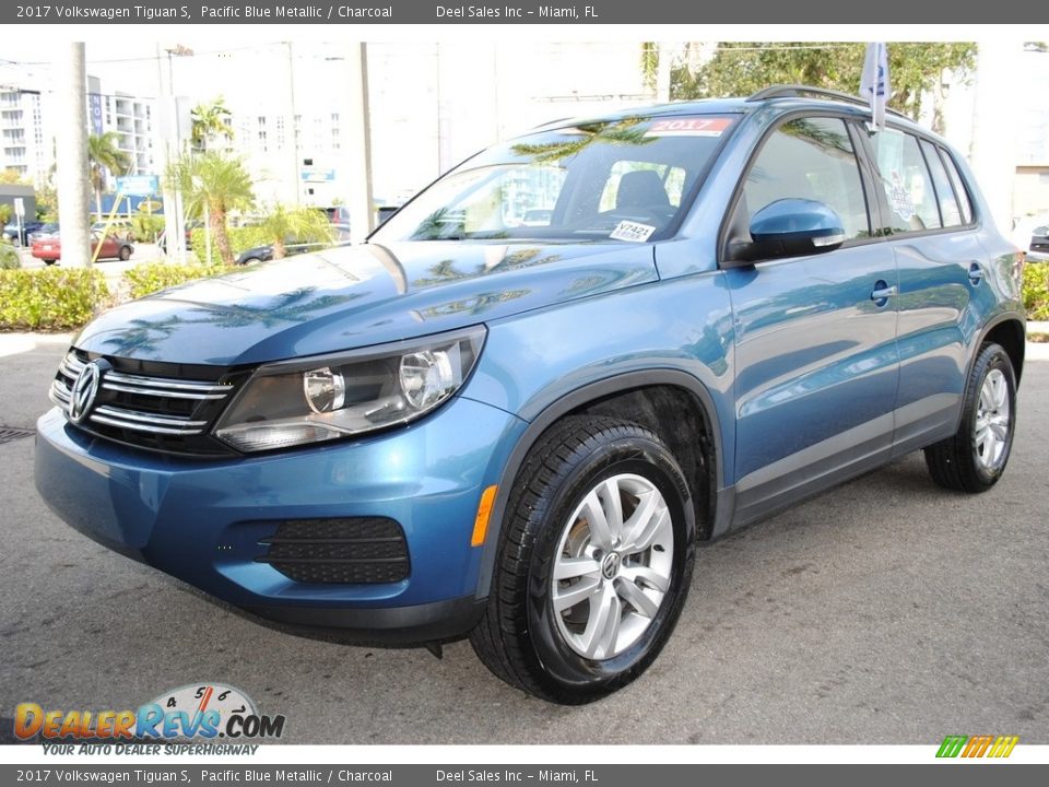 2017 Volkswagen Tiguan S Pacific Blue Metallic / Charcoal Photo #5