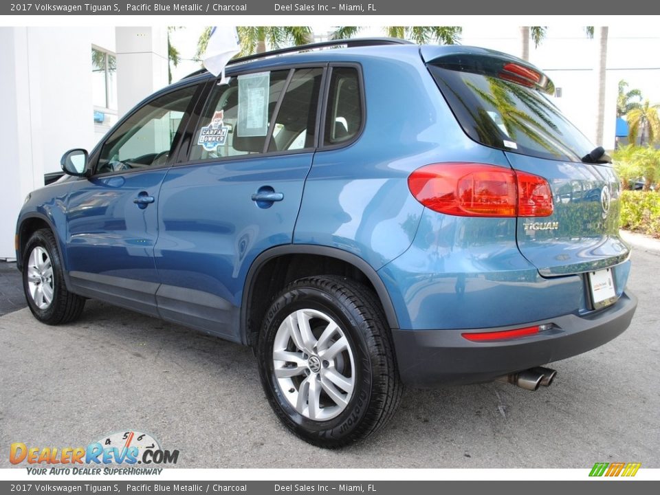 2017 Volkswagen Tiguan S Pacific Blue Metallic / Charcoal Photo #7