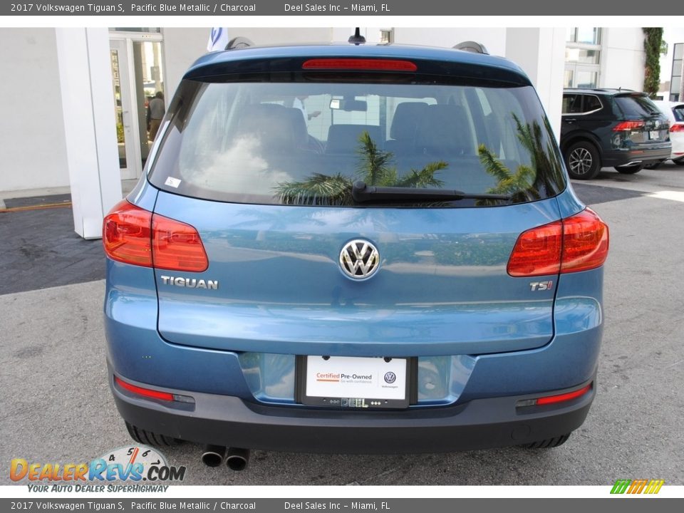 2017 Volkswagen Tiguan S Pacific Blue Metallic / Charcoal Photo #8