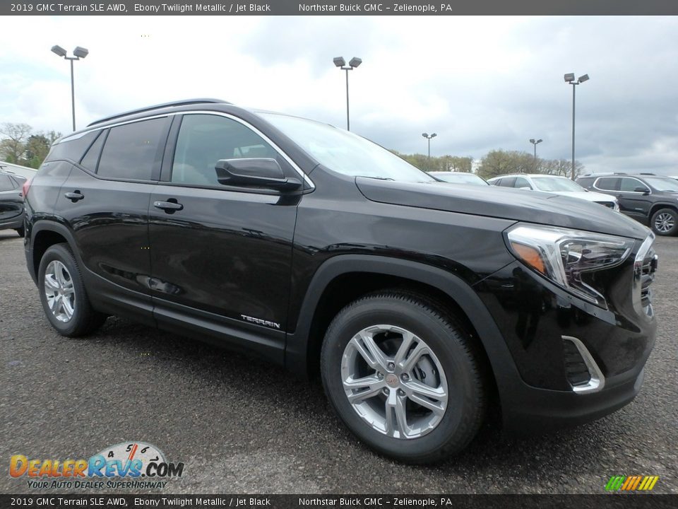 2019 GMC Terrain SLE AWD Ebony Twilight Metallic / Jet Black Photo #3