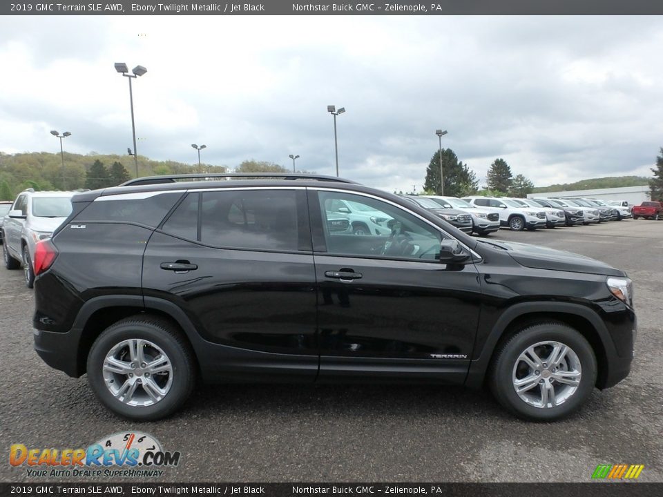 2019 GMC Terrain SLE AWD Ebony Twilight Metallic / Jet Black Photo #4