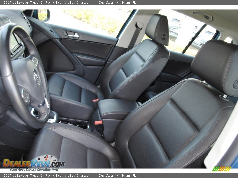 2017 Volkswagen Tiguan S Pacific Blue Metallic / Charcoal Photo #13