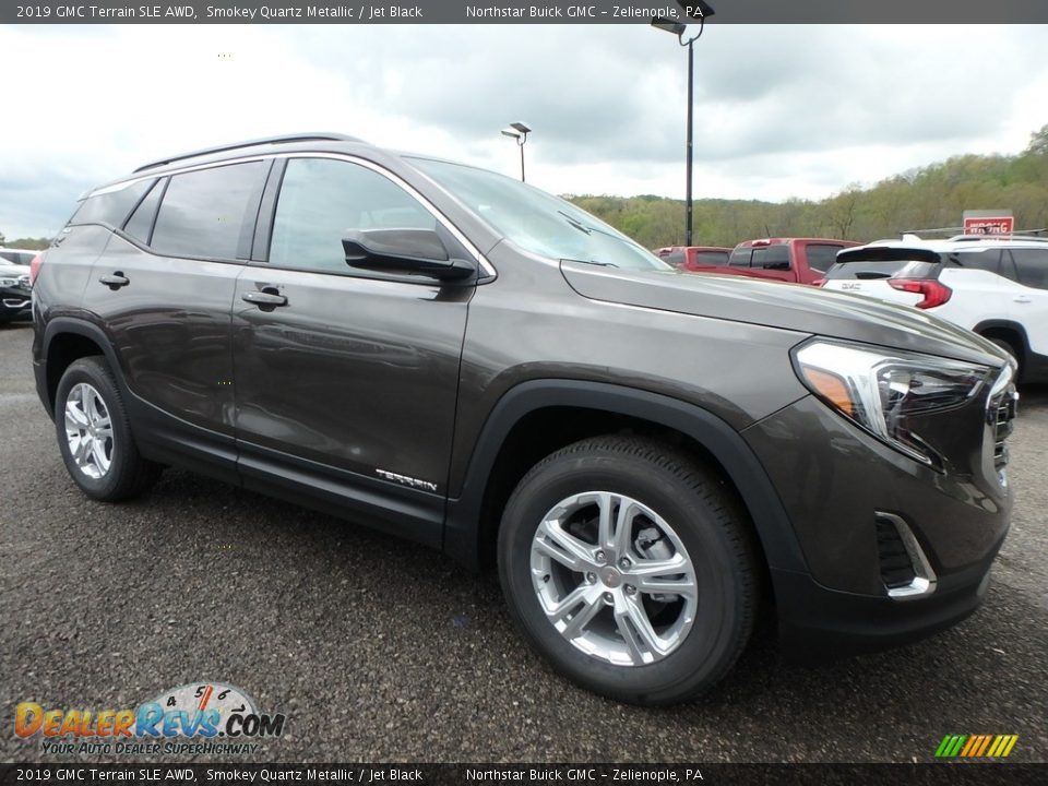 2019 GMC Terrain SLE AWD Smokey Quartz Metallic / Jet Black Photo #3