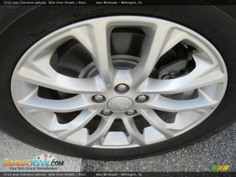 2019 Jeep Cherokee Latitude Billet Silver Metallic / Black Photo #7