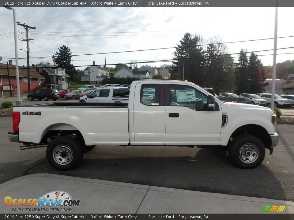 2019 Ford F250 Super Duty XL SuperCab 4x4 Oxford White / Earth Gray Photo #4