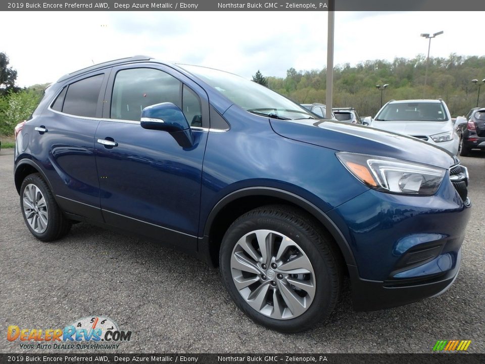 2019 Buick Encore Preferred AWD Deep Azure Metallic / Ebony Photo #3
