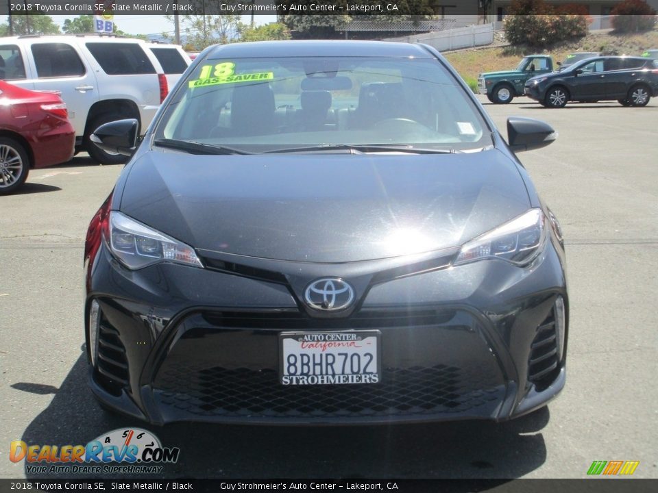 2018 Toyota Corolla SE Slate Metallic / Black Photo #2