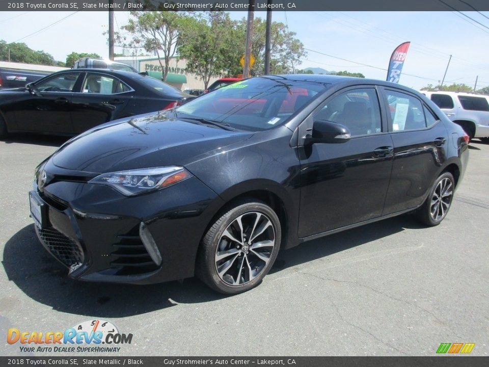 2018 Toyota Corolla SE Slate Metallic / Black Photo #3