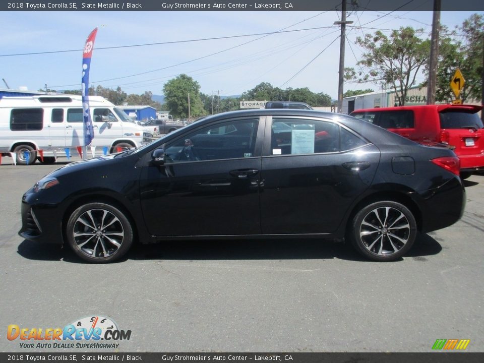 2018 Toyota Corolla SE Slate Metallic / Black Photo #4