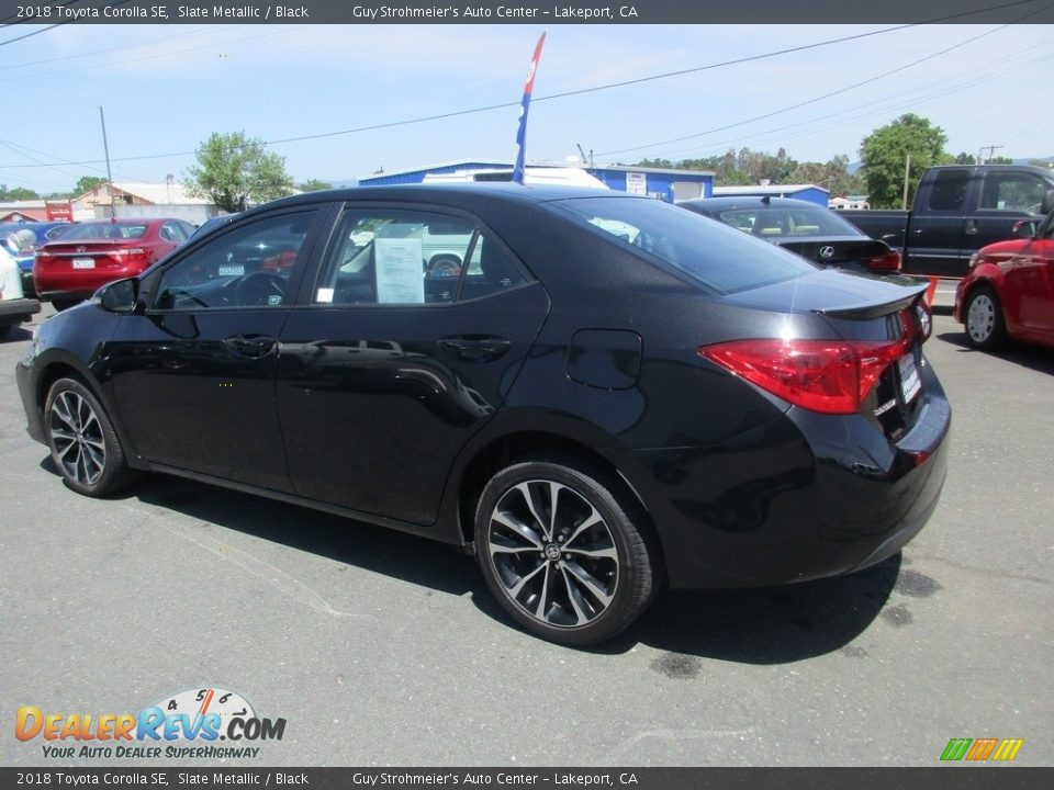 2018 Toyota Corolla SE Slate Metallic / Black Photo #5