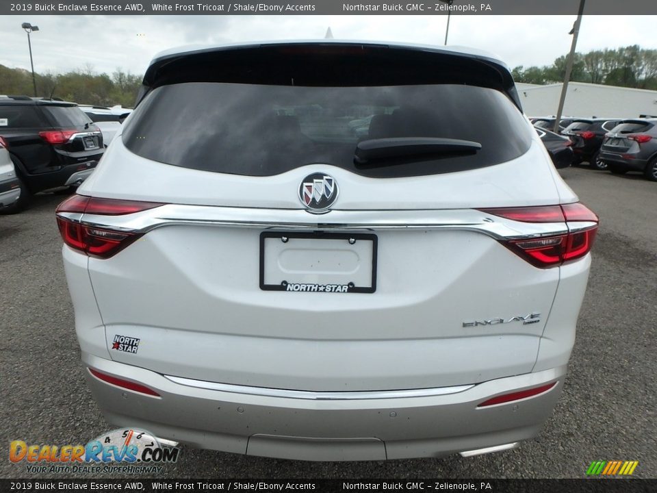 2019 Buick Enclave Essence AWD White Frost Tricoat / Shale/Ebony Accents Photo #6