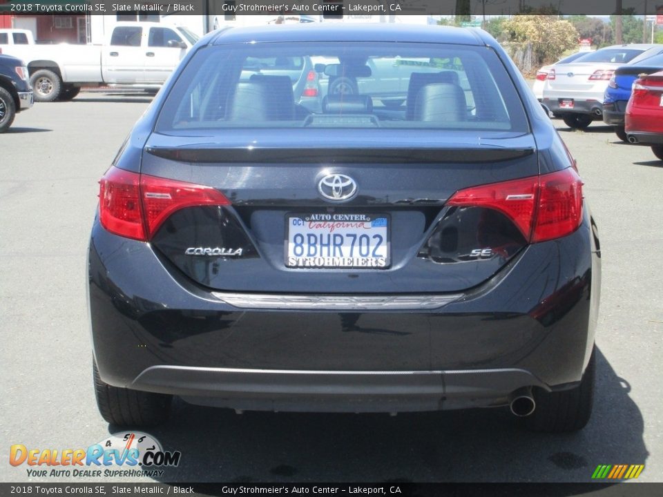 2018 Toyota Corolla SE Slate Metallic / Black Photo #6