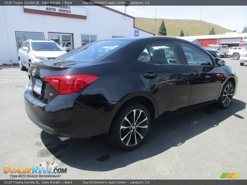 2018 Toyota Corolla SE Slate Metallic / Black Photo #7