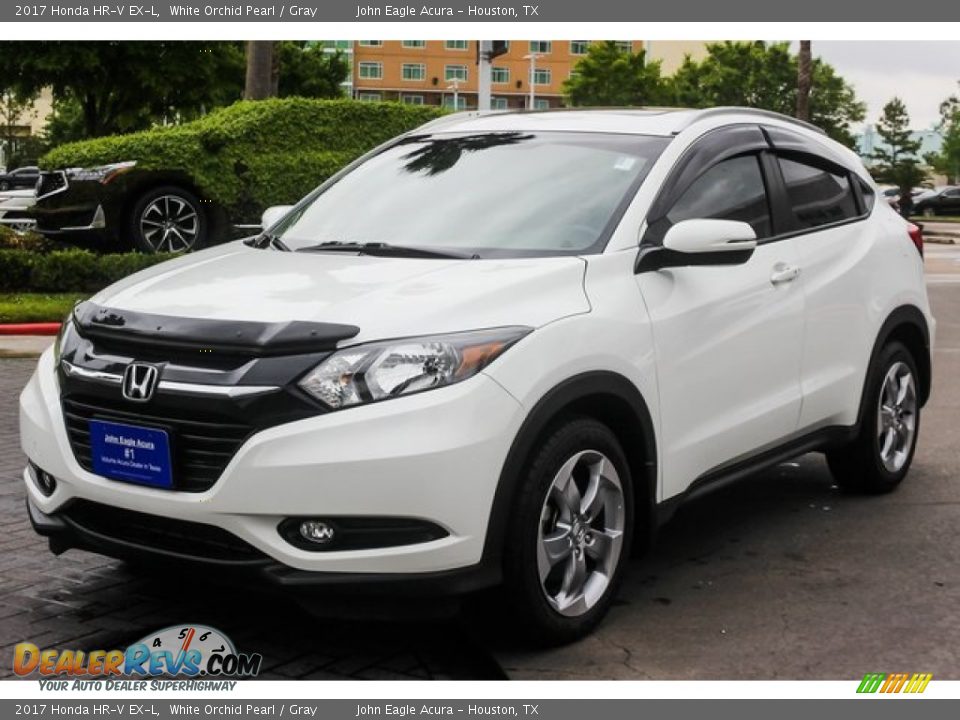 2017 Honda HR-V EX-L White Orchid Pearl / Gray Photo #3