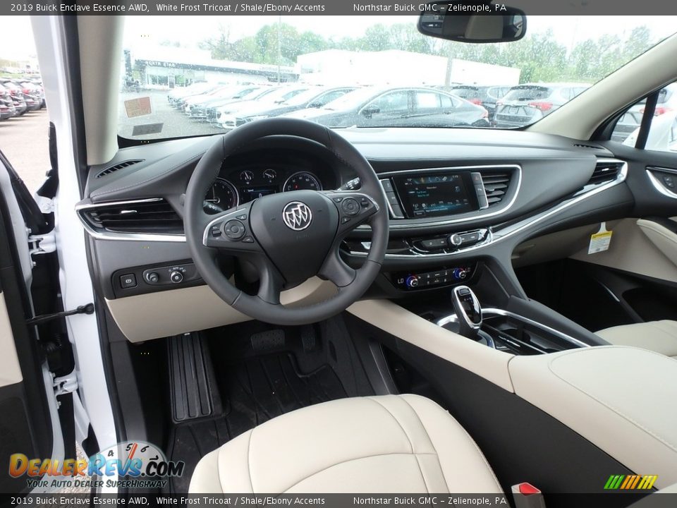 2019 Buick Enclave Essence AWD White Frost Tricoat / Shale/Ebony Accents Photo #14
