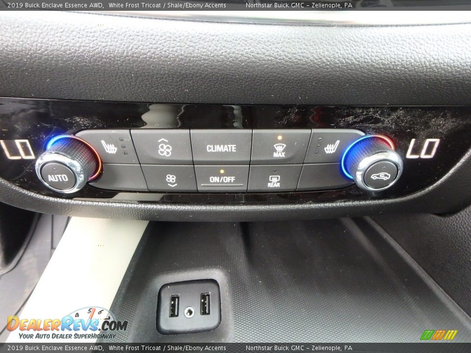 2019 Buick Enclave Essence AWD White Frost Tricoat / Shale/Ebony Accents Photo #19