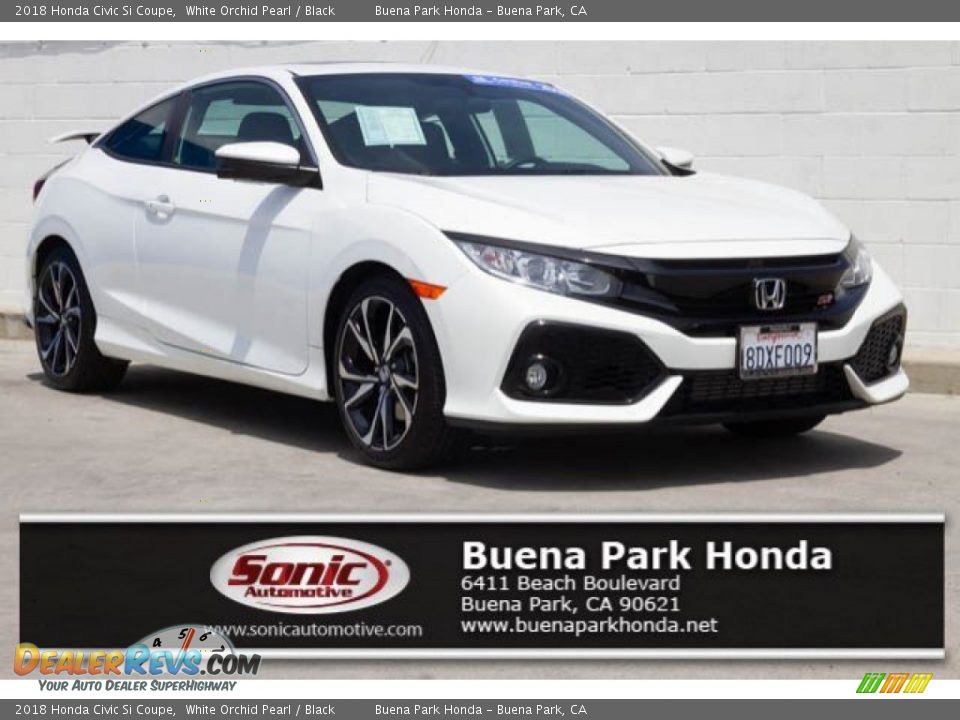 2018 Honda Civic Si Coupe White Orchid Pearl / Black Photo #1