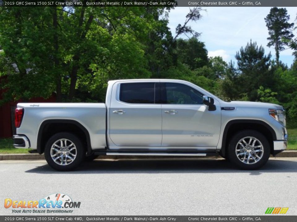 Quicksilver Metallic 2019 GMC Sierra 1500 SLT Crew Cab 4WD Photo #2