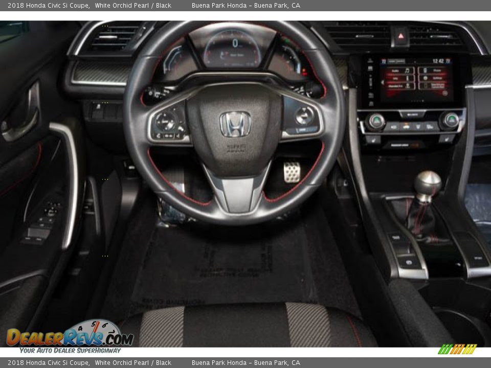 2018 Honda Civic Si Coupe White Orchid Pearl / Black Photo #5