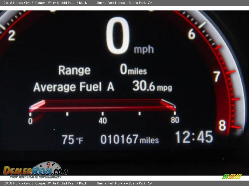 2018 Honda Civic Si Coupe White Orchid Pearl / Black Photo #6