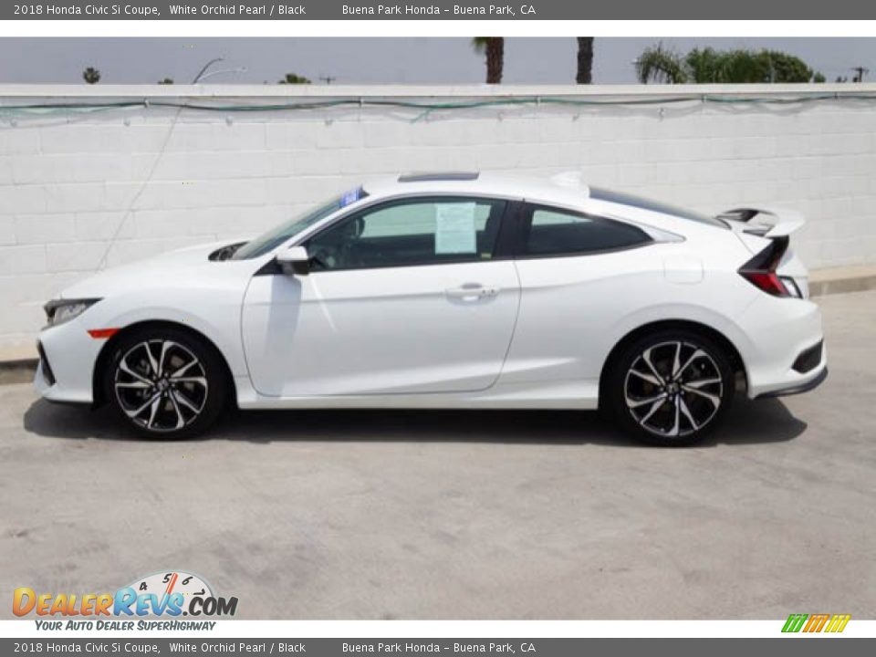 2018 Honda Civic Si Coupe White Orchid Pearl / Black Photo #8