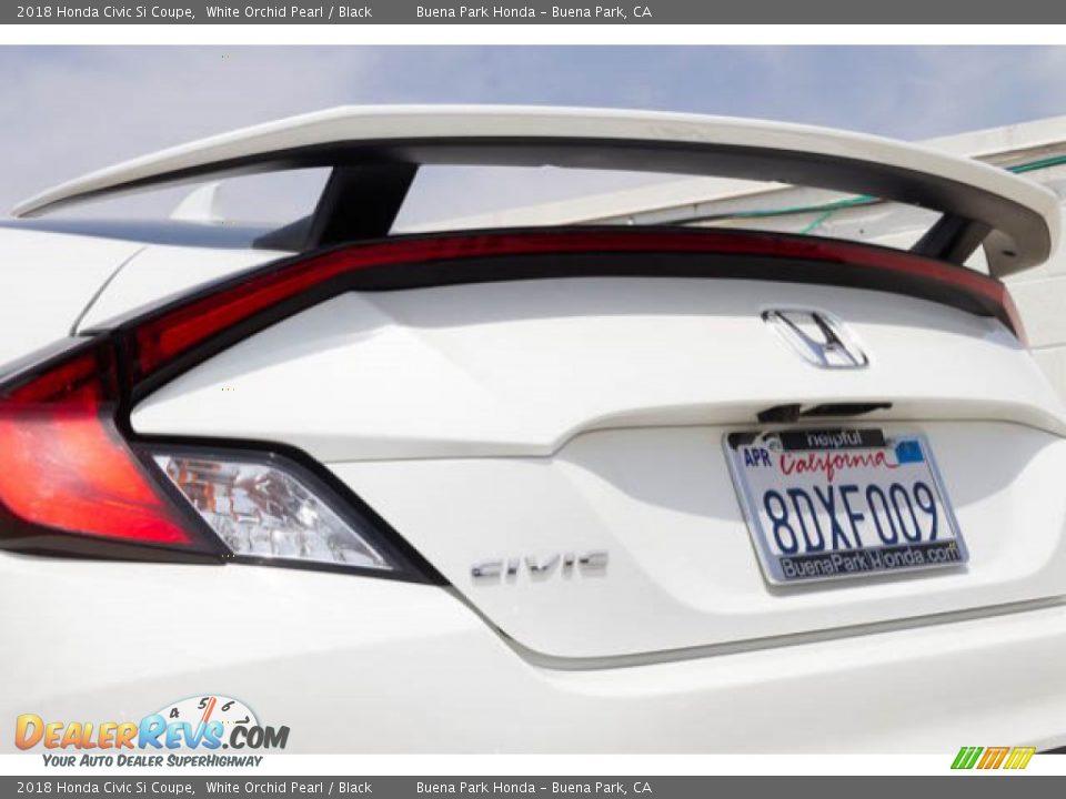 2018 Honda Civic Si Coupe White Orchid Pearl / Black Photo #12