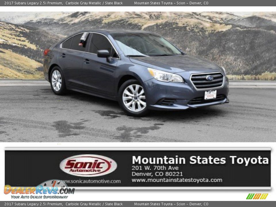 2017 Subaru Legacy 2.5i Premium Carbide Gray Metallic / Slate Black Photo #1