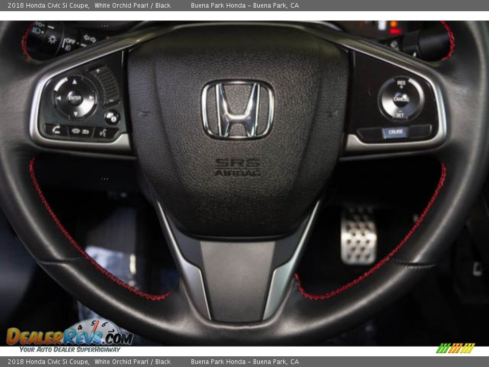 2018 Honda Civic Si Coupe White Orchid Pearl / Black Photo #14