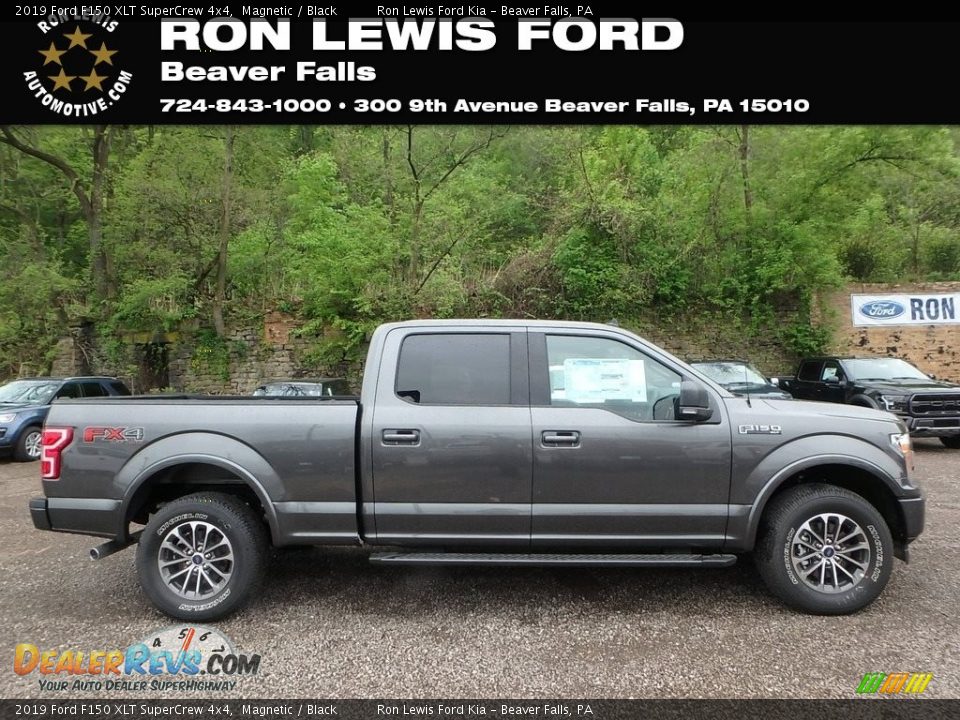 2019 Ford F150 XLT SuperCrew 4x4 Magnetic / Black Photo #1
