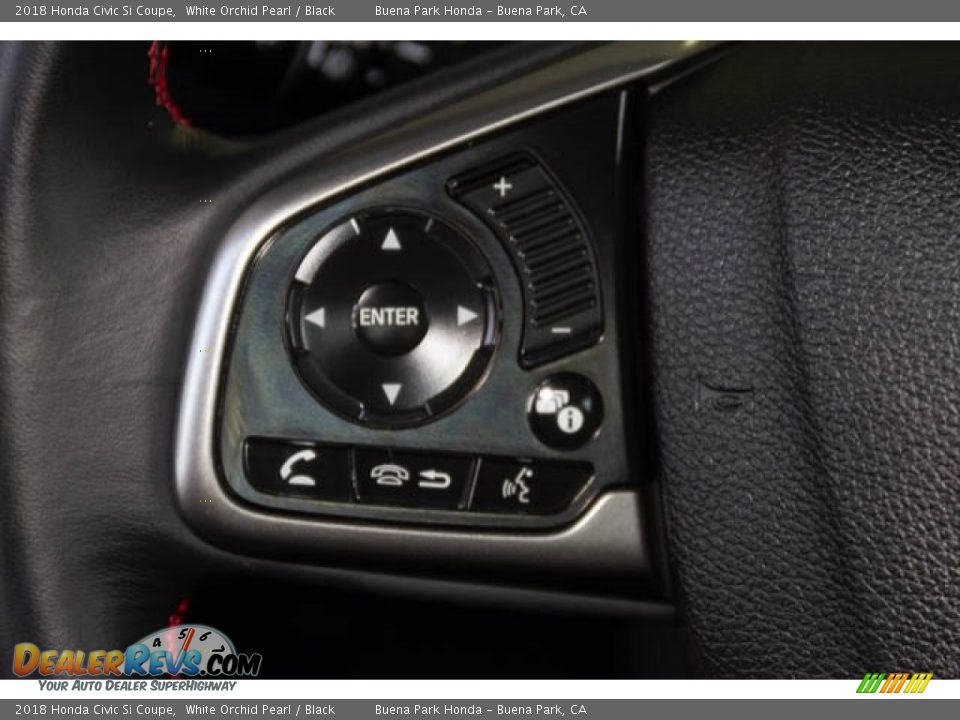 2018 Honda Civic Si Coupe White Orchid Pearl / Black Photo #15