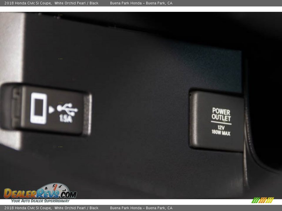 2018 Honda Civic Si Coupe White Orchid Pearl / Black Photo #17