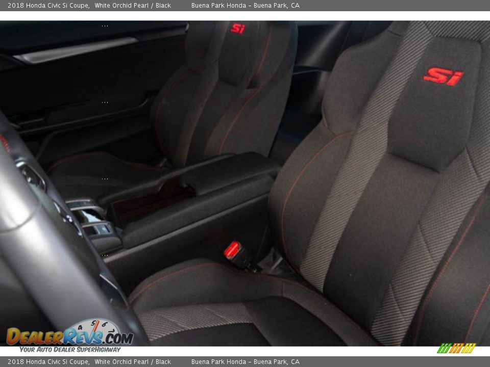 2018 Honda Civic Si Coupe White Orchid Pearl / Black Photo #18